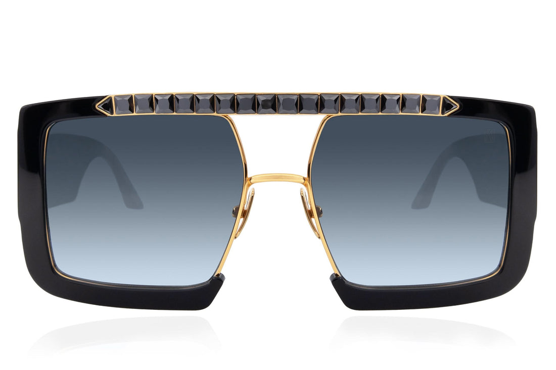 ANNA KARIN LE SWAG BLACK CRYSTAL 56 SUNGLASSES