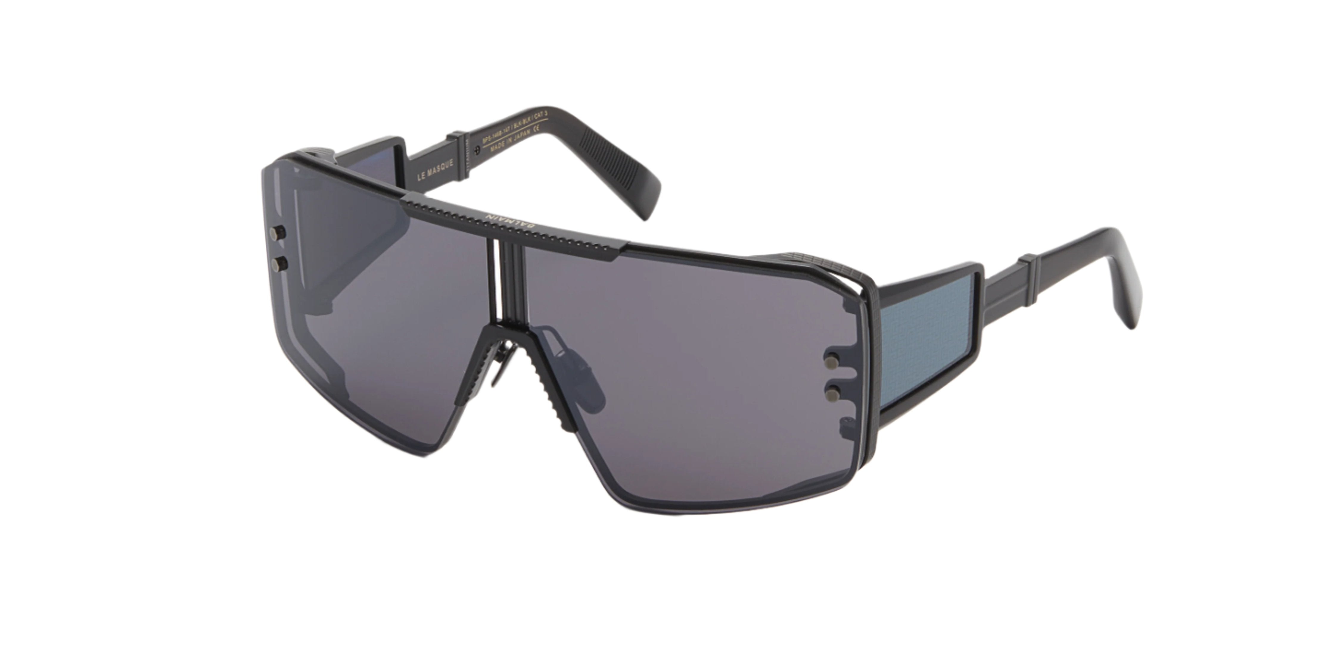 BALMAIN PARIS BPS146B LE MASQUE BLK BLK 147 SUNGLASSES