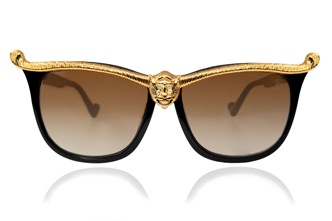 ANNA KARIN LIONESS 2.0 BLACK GOLD 58 SUNGLASSES