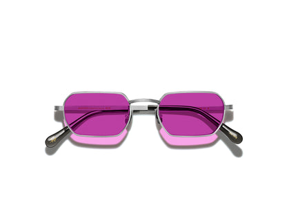 MOSCOT SHMOOZ SUN SILVER 48 SUNGLASSES