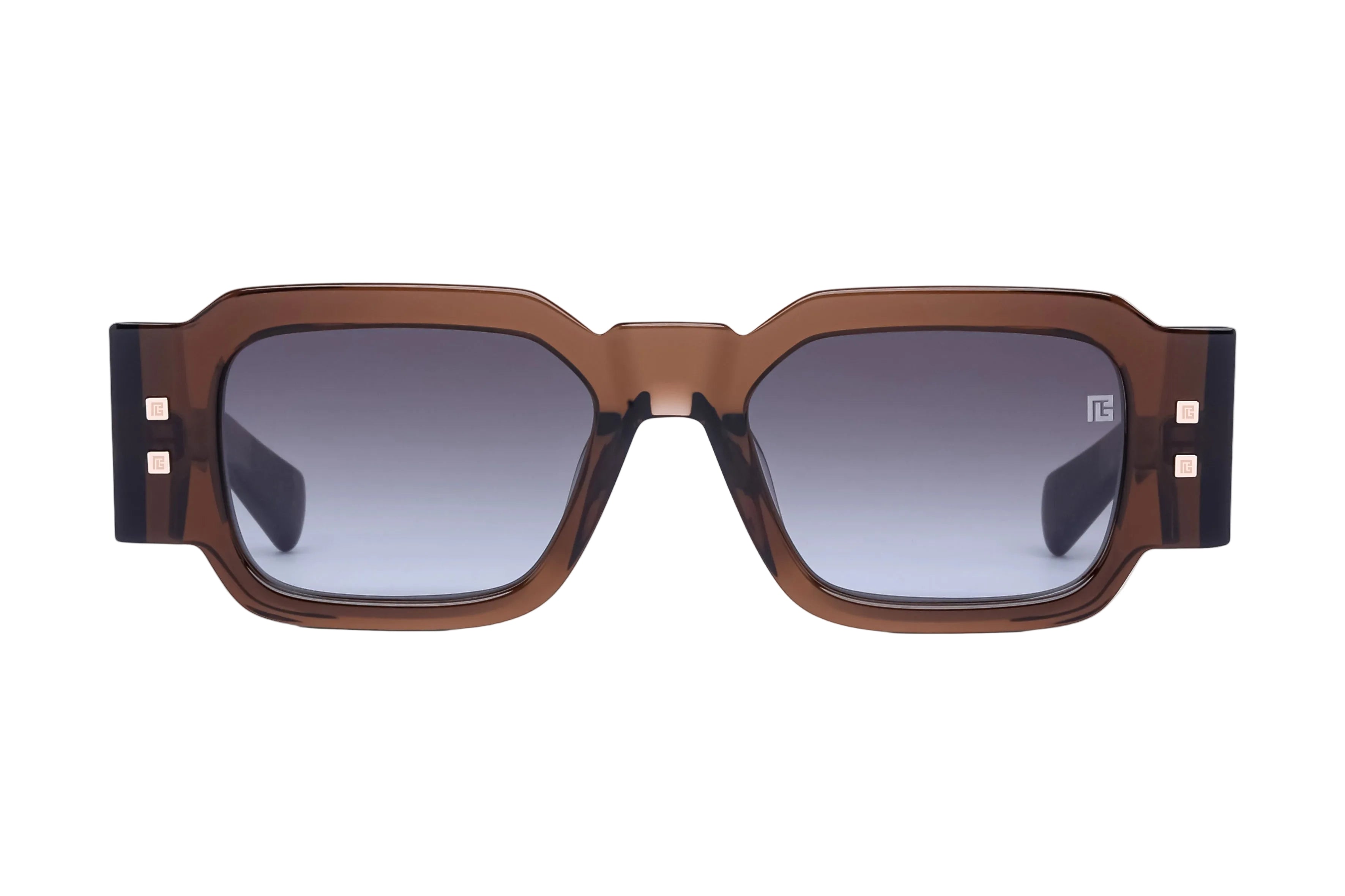 BALMAIN BPS191C OLIVIER III BRN GLD 52 SUNGLASSES