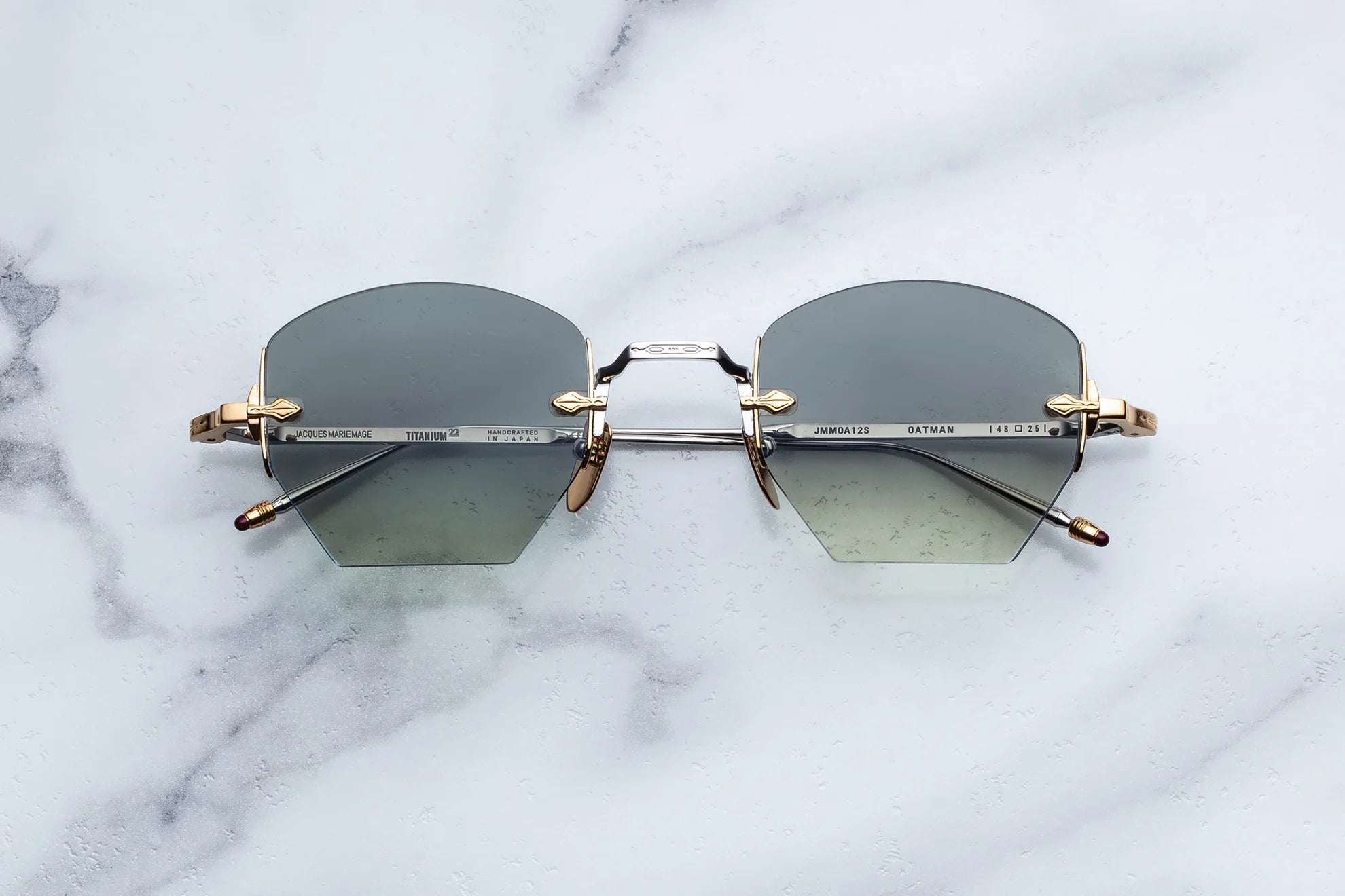 JACQUES MARIE MAGE OATMAN 235/300 JMMOA12S ELECTRUM 48 SUNGLASSES
