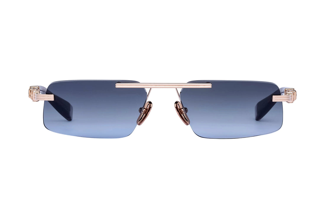 BALMAIN BPS187B GLD GRY 58 SUNGLASSES