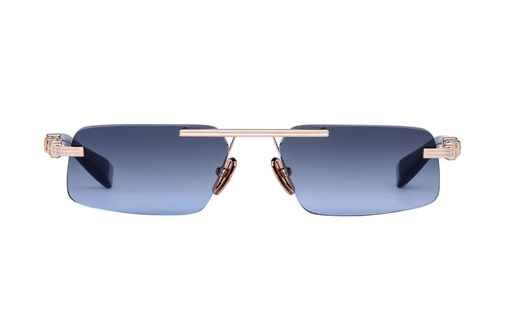 BALMAIN BPS187B GLD GRY 58 SUNGLASSES