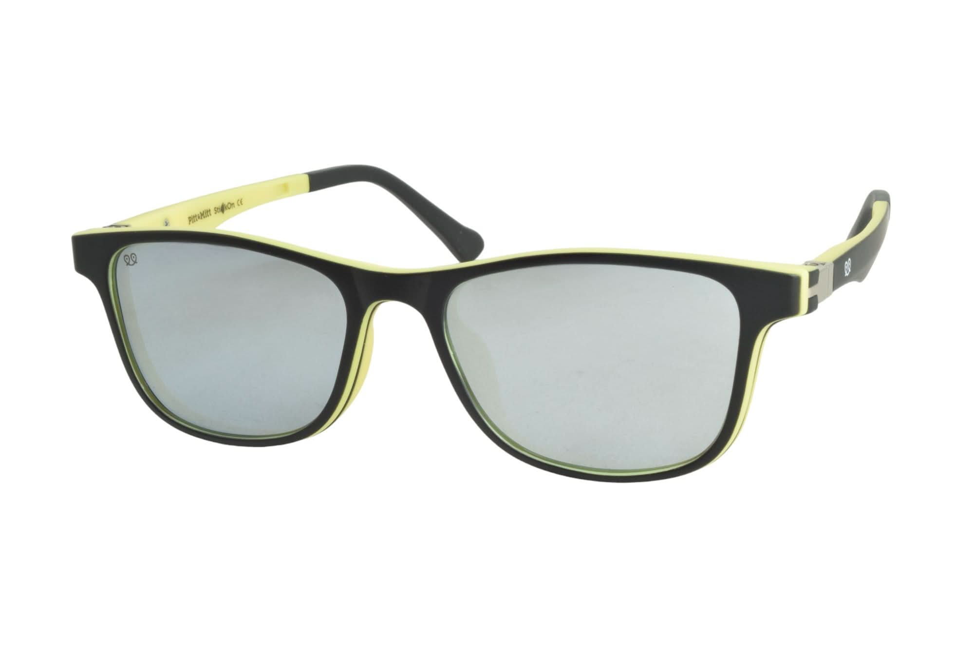 PITT & MITT STICK ON 1BM CLIPON BLACK YEL 48 FRAME