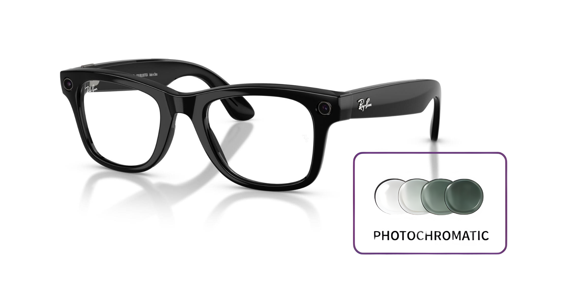 RAYBAN META 0RW4012 WAYFARER GEN 2 601/1M 50 SUNGLASSES