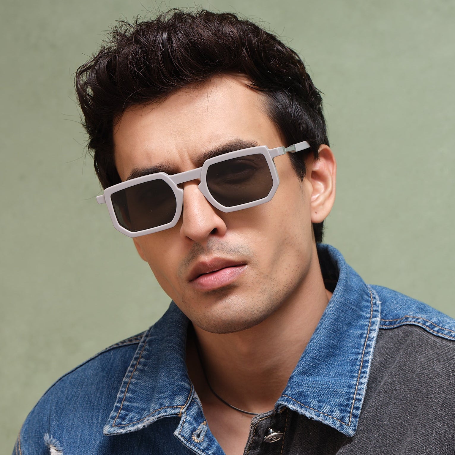 VAVA WL0061 WHITE LABEL LIGHT GREY MATTE 51 SUNGLASSES