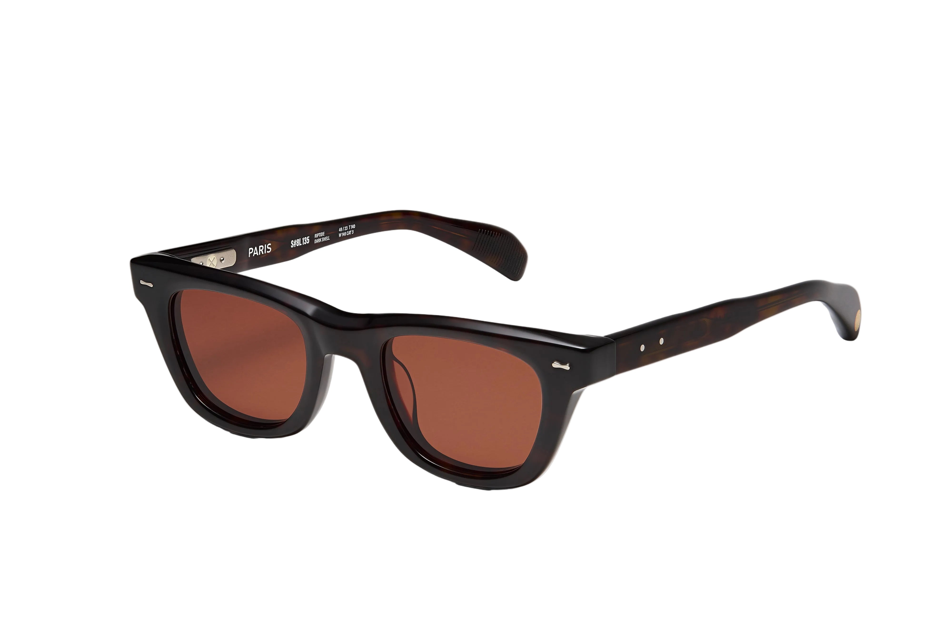 PETER AND MAY S135 RIPTIDE DARK SHELL BORDEAUX 48 KIDS SUNGLASSES