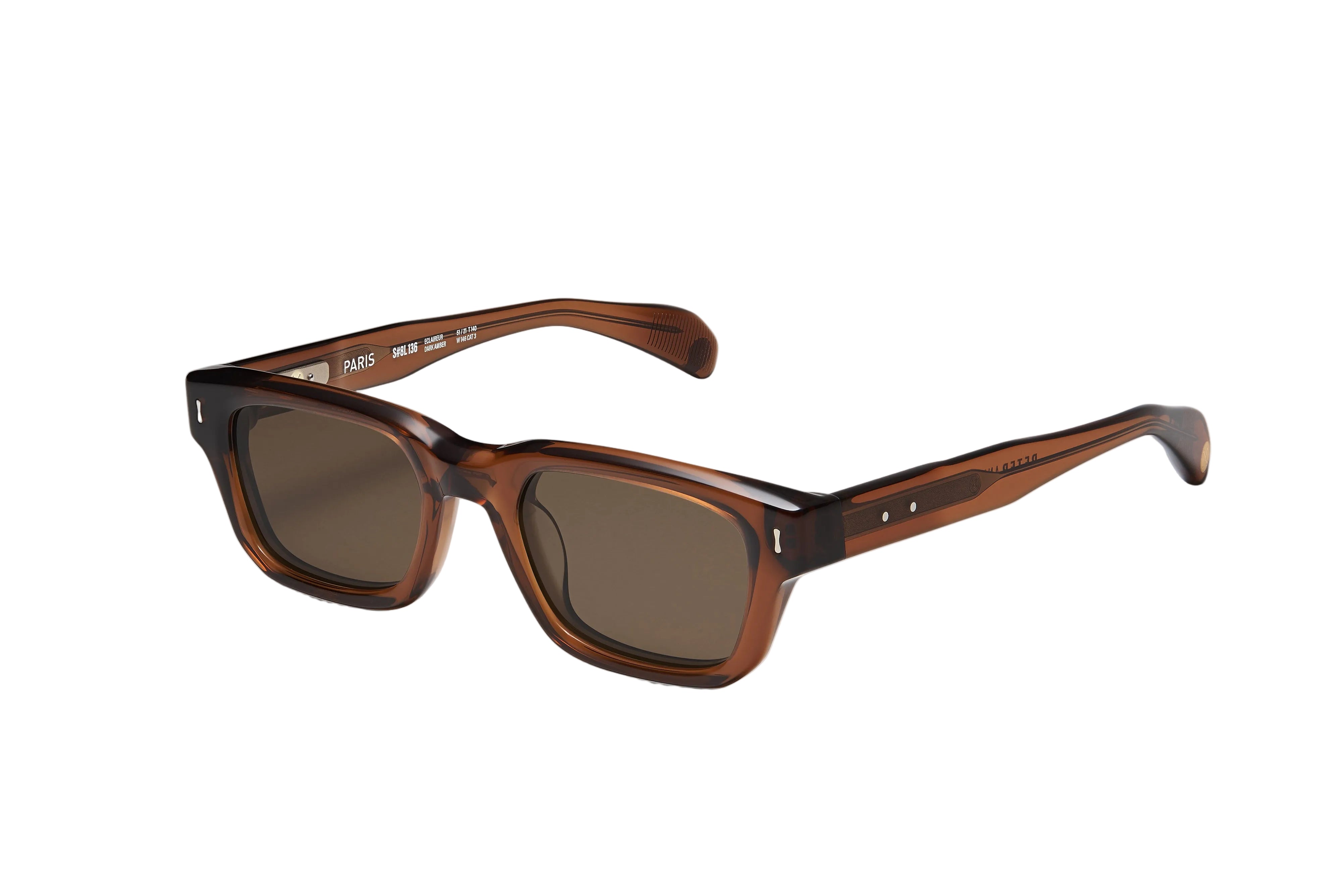 PETER AND MAY S136 ECLAIREUR SUN DARK AMBER BROWN 51 KIDS SUNGLASSES