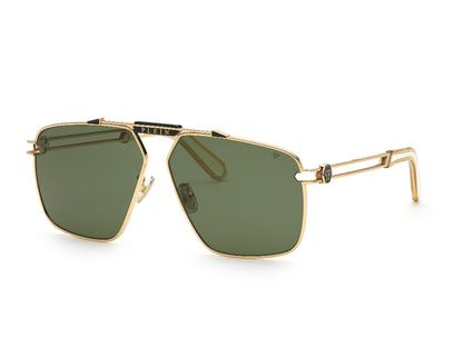 PHILIPP PLEIN SPP049 SILVER PLEIN SEVENTIES 0301 63 SUNGLASSES