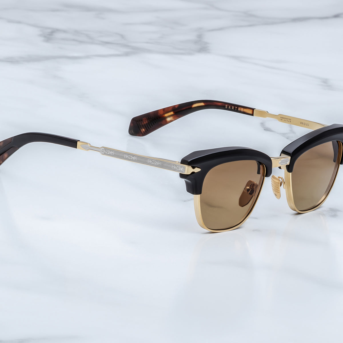 JACQUES MARIE MAGE SARTRE 13/500 JMMTQ15A NOIR 15 49 SUNGLASSES
