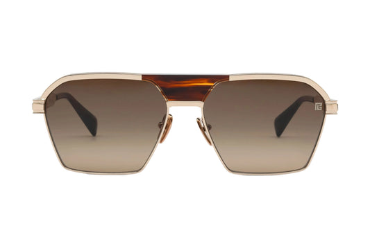 BALMAIN BPS177C SERGEANT GLD BRN 60 SUNGLASSES