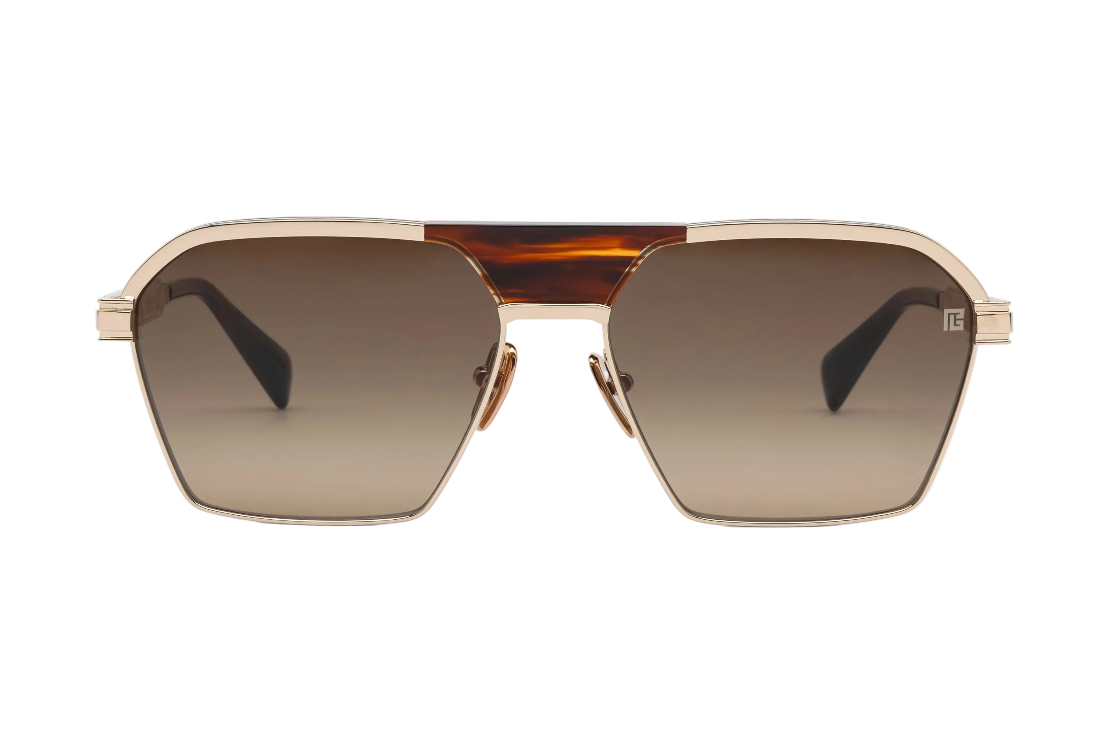 BALMAIN BPS177C SERGEANT GLD BRN 60 SUNGLASSES