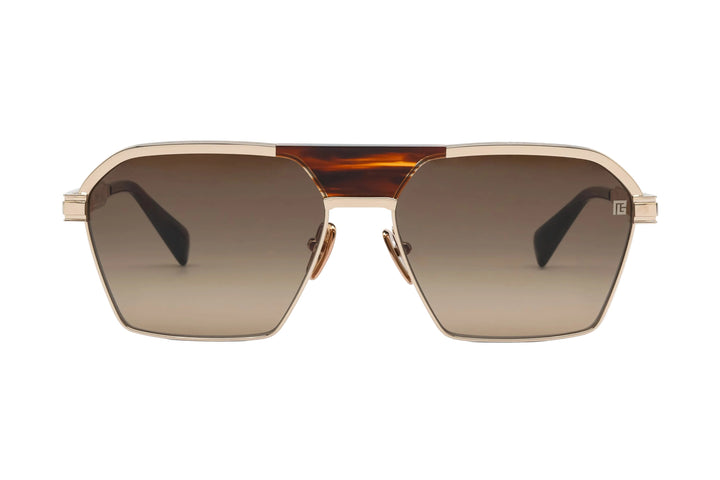 BALMAIN BPS177C SERGEANT GLD BRN 60 SUNGLASSES