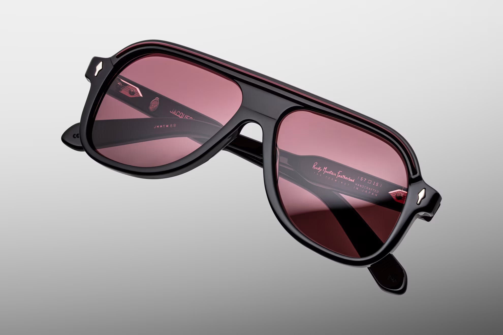 JACQUES MARIE MAGE TEEWINOT 63/250 JMMTW88 BLACK 57 SUNGLASSES