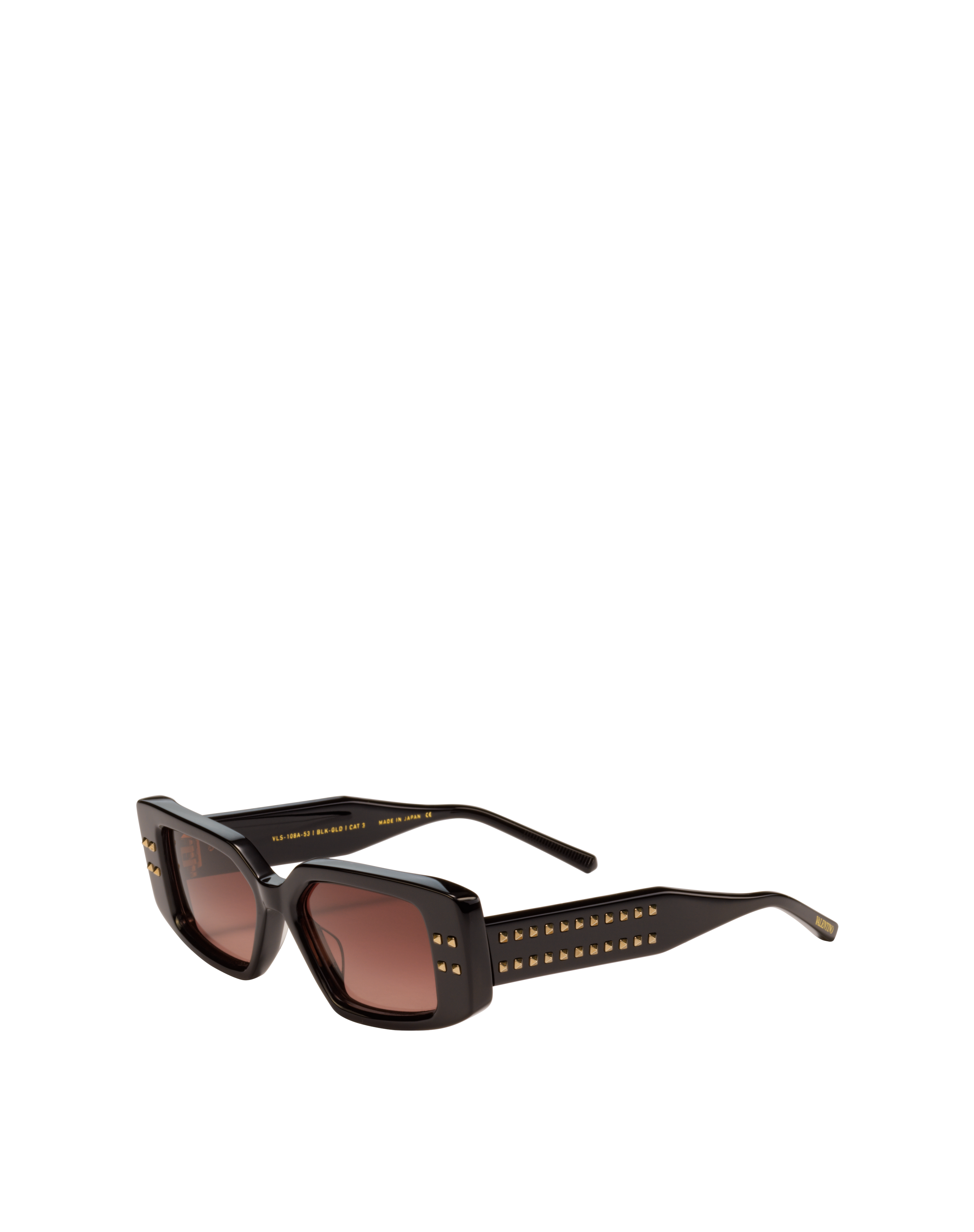 VALENTINO VLS108A V-CINQUE BLK GLD 53 SUNGLASSES