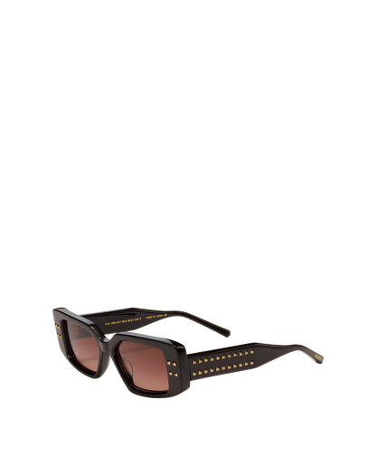 VALENTINO VLS108A V-CINQUE BLK GLD 53 SUNGLASSES