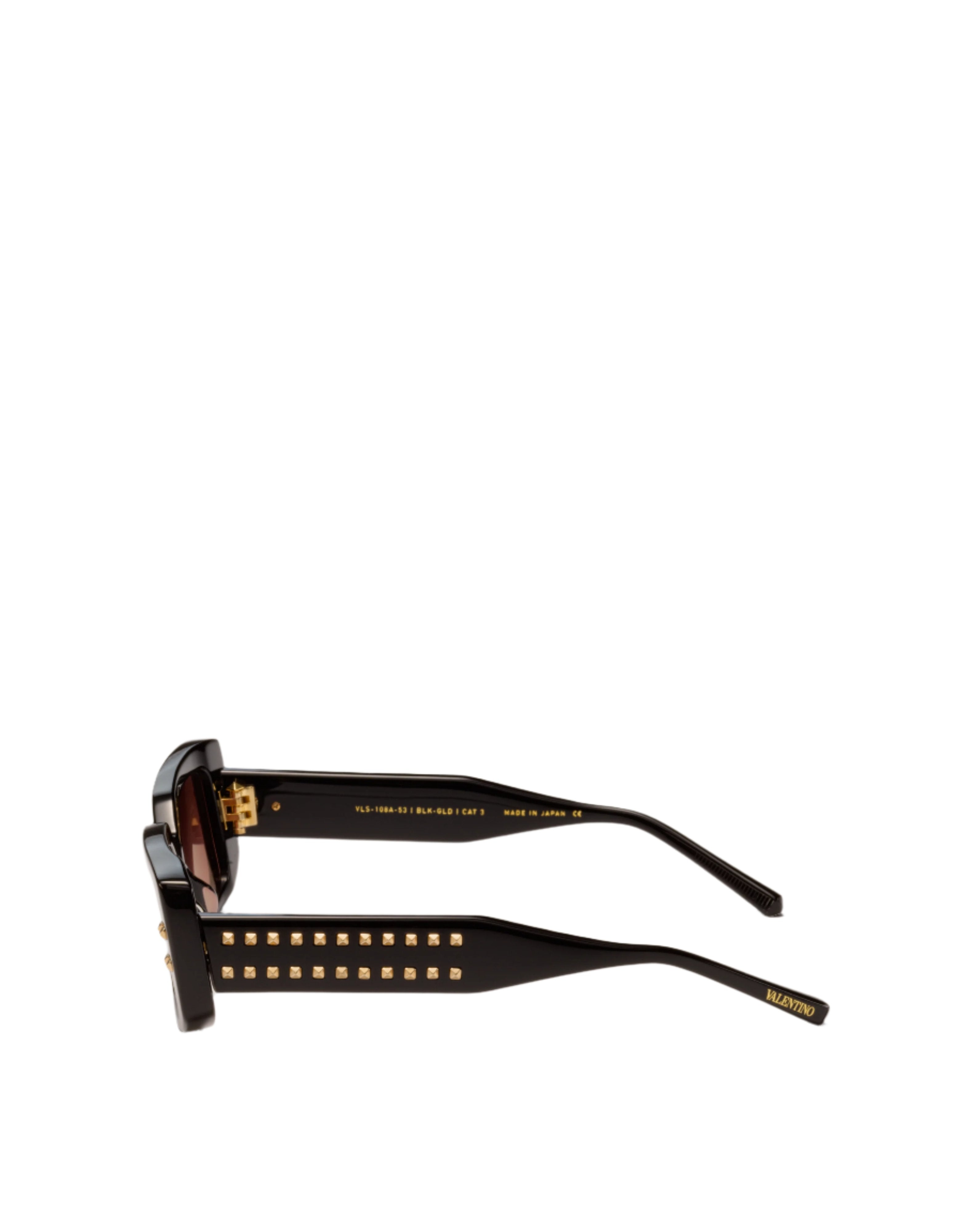 VALENTINO VLS108A V-CINQUE BLK GLD 53 SUNGLASSES