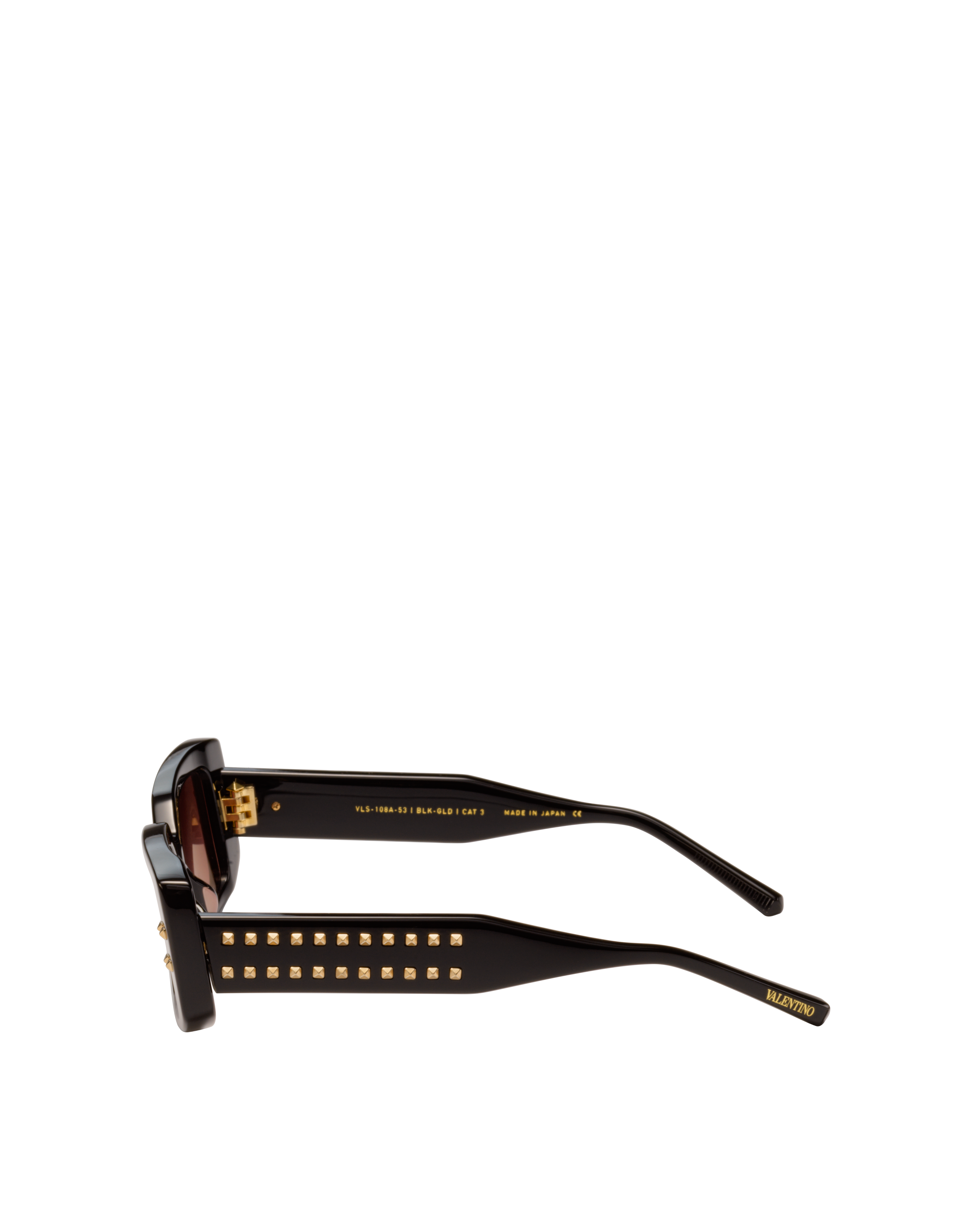 VALENTINO VLS108A V-CINQUE BLK GLD 53 SUNGLASSES