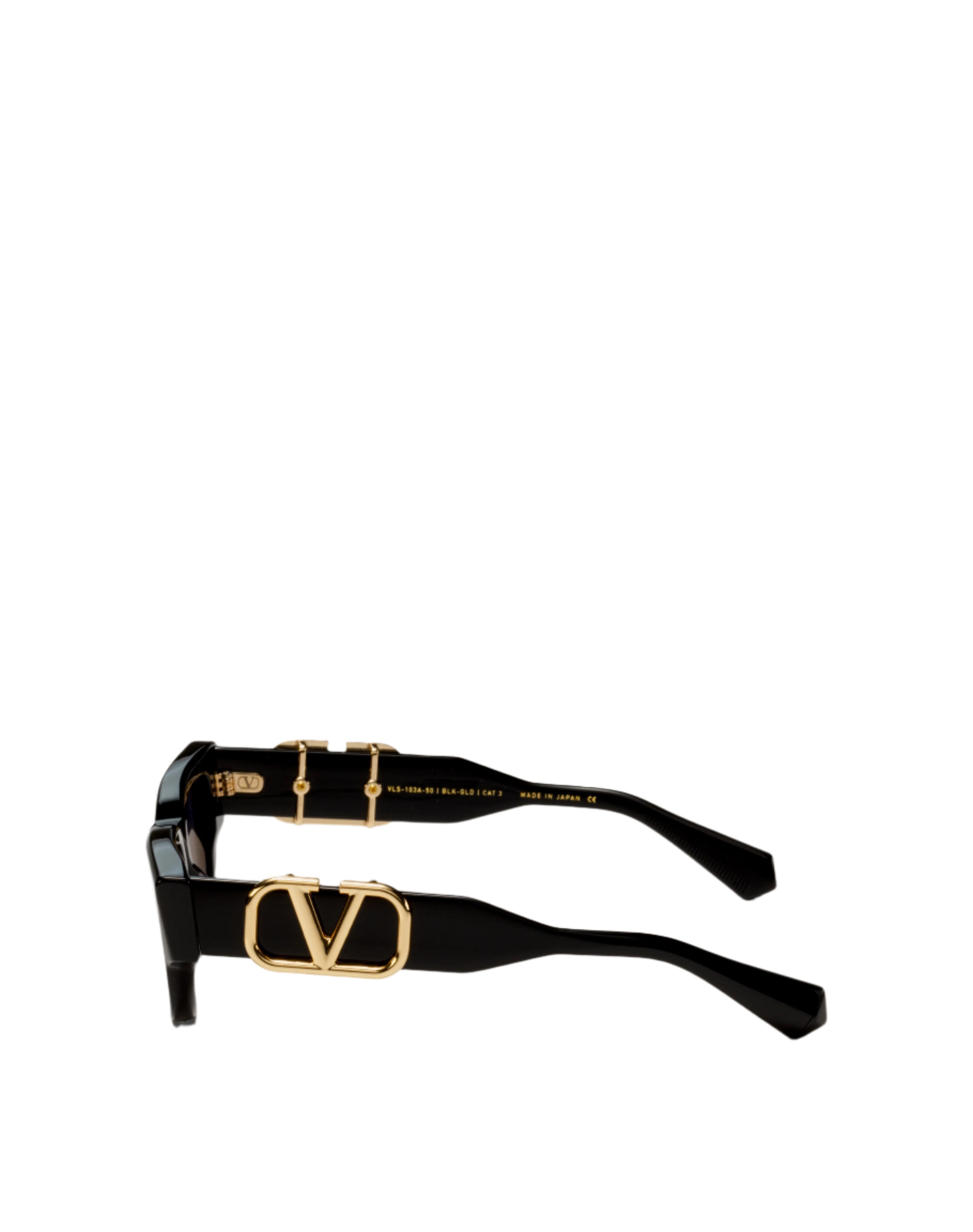 VALENTINO VLS103A V-DUE BLK GLD 50 SUNGLASSES