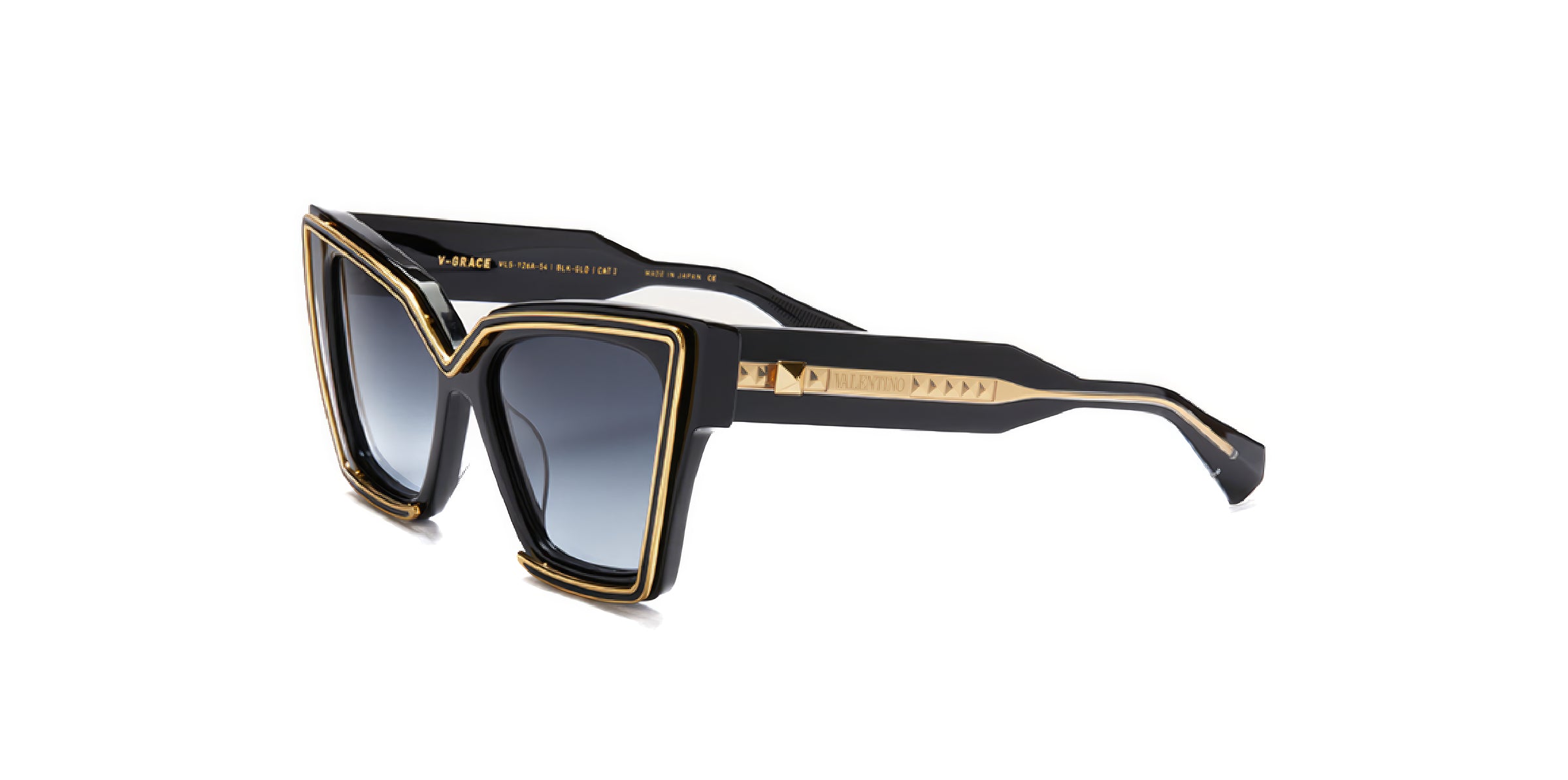 VALENTINO VLS126A V-GRACE BLK GLD 54 SUNGLASSES