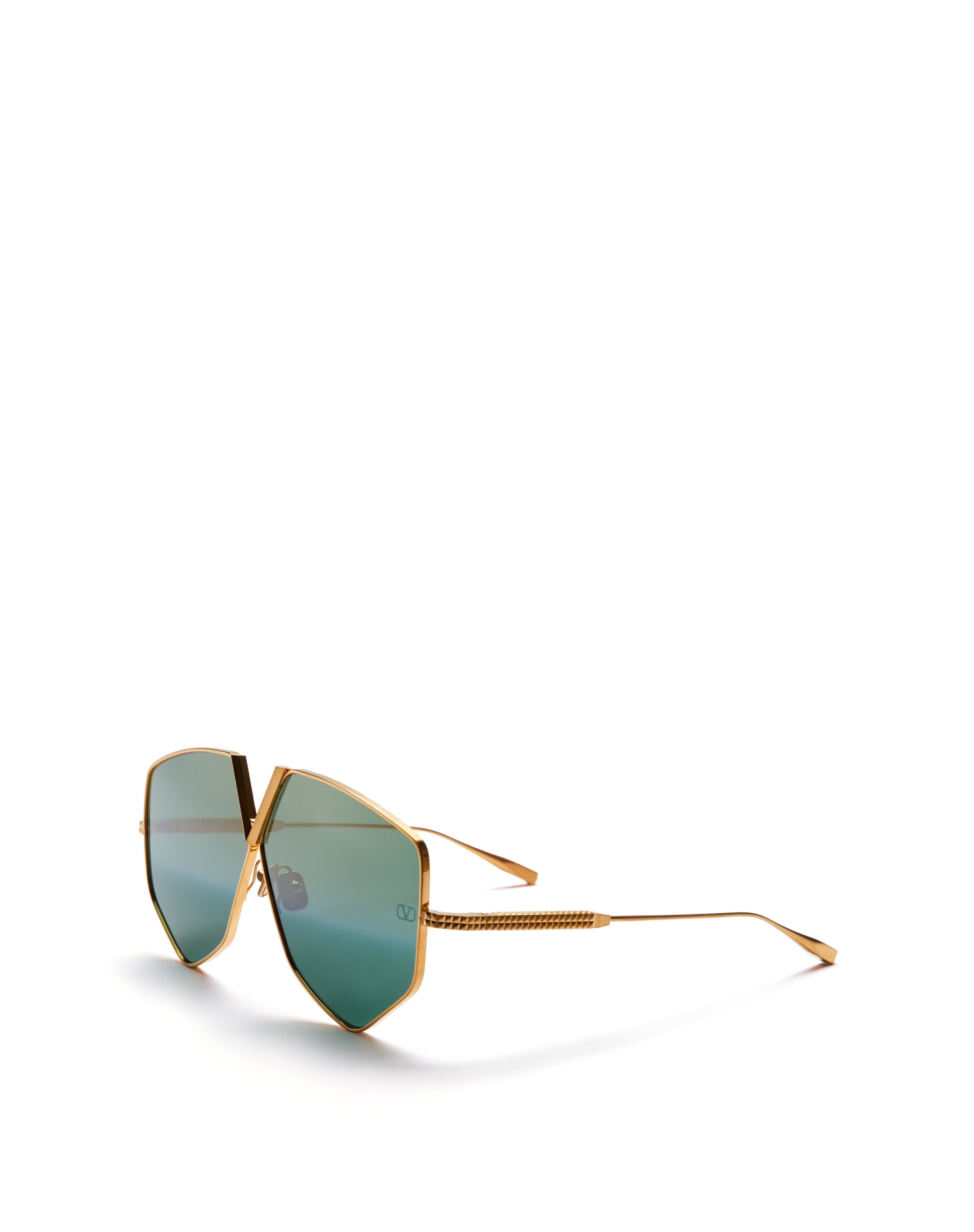 VALENTINO VLS115B V-HEXAGON GLD 64 SUNGLASSES
