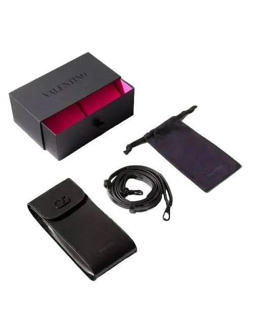 VALENTINO VLS161A V-GOLD II BLK GLD 53 SUNGLASSES