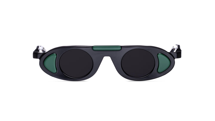 VAVA BL0050 BLACK LABEL  BLACK GREEN 35 SUNGLASSES