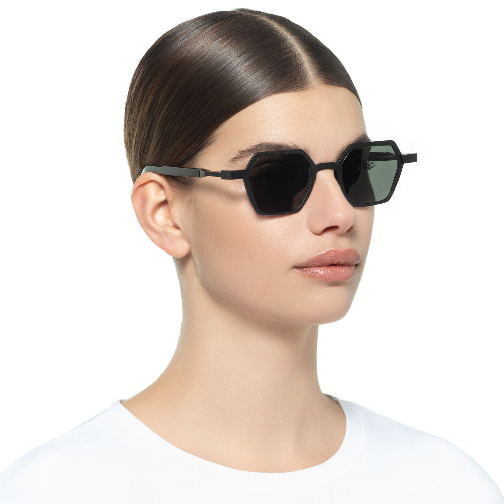 VAVA WL0110 WHITE LABEL BLACK 48 SUNGLASSES