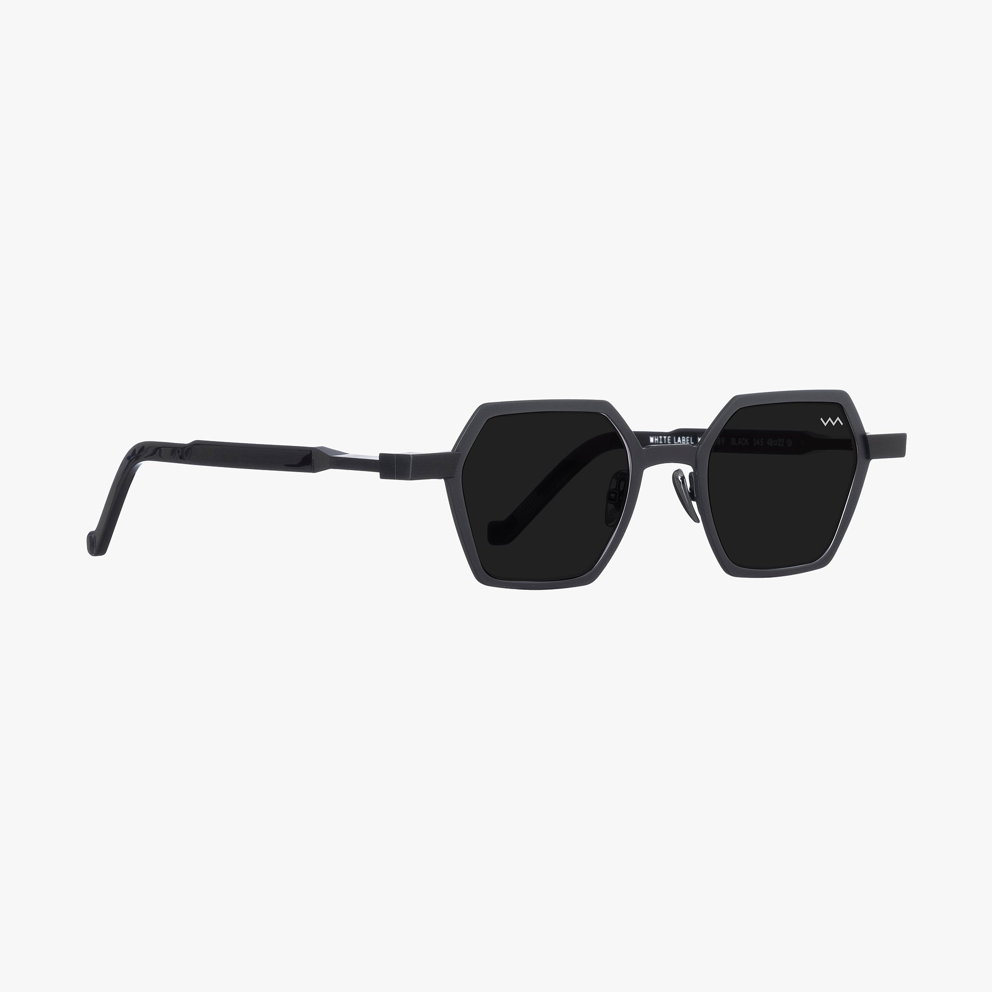 VAVA WL0110 WHITE LABEL BLACK 48 SUNGLASSES