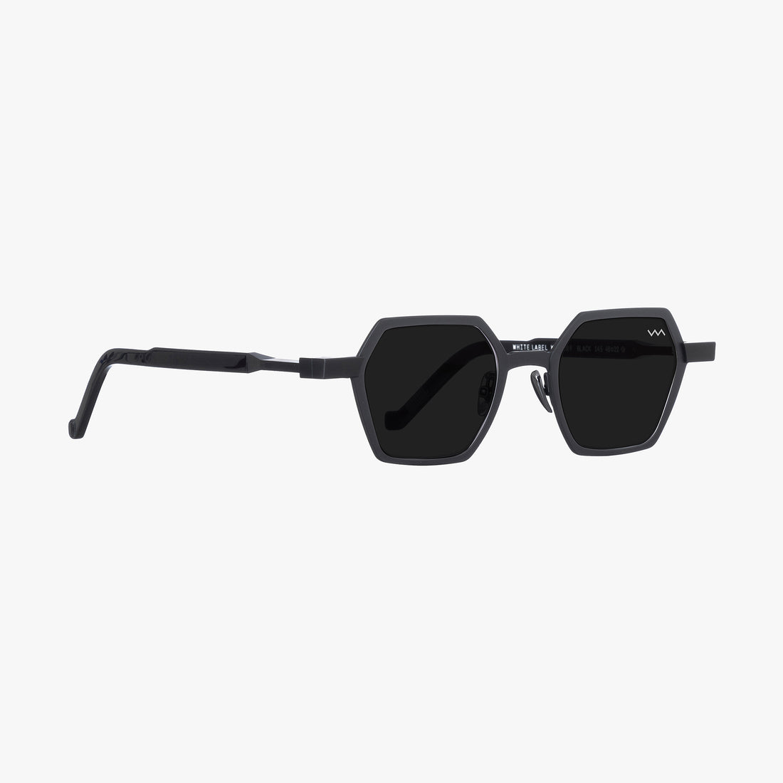 VAVA WL0110 WHITE LABEL BLACK 48 SUNGLASSES