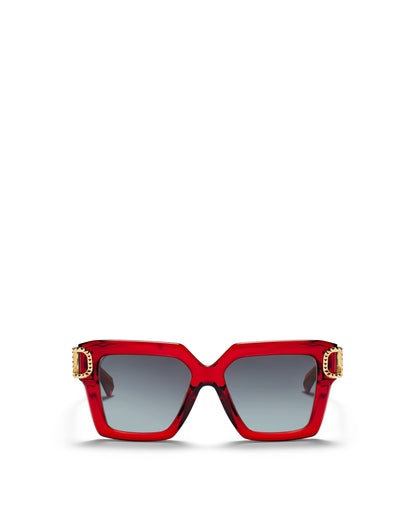 VALENTINO VLS107D V-UNO RED GLD 55 SUNGLASSES