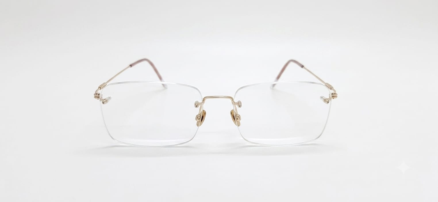 LINDBERG 2536 T980 903BE SPIRIT PRECIOUS DIAMOND YELLOW GOLD 750 53 FRAME