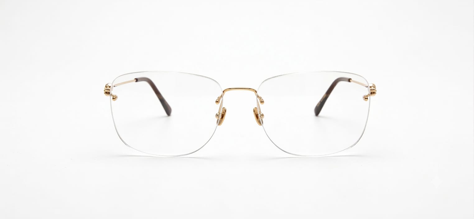 LINDBERG 2478 LTD074 324BG 18/30 SPIRIT PRECIOUS MARIS PEARL YELLOW GOLD PEARL 53 FRAME
