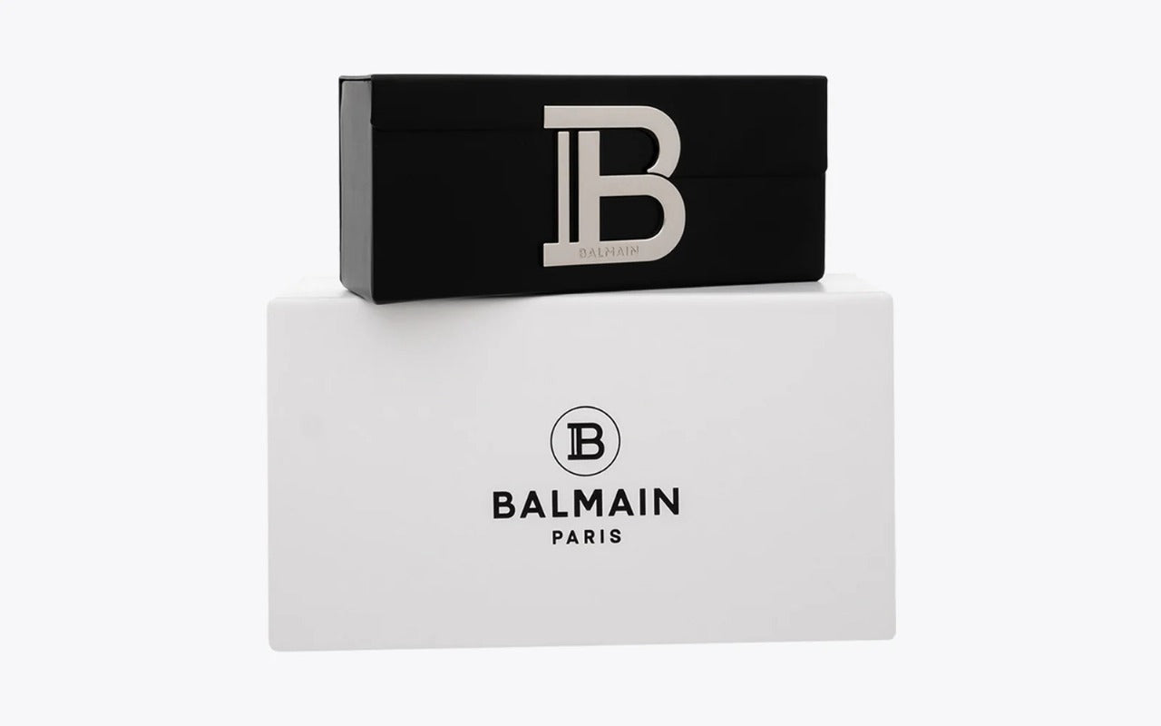 BALMAIN PARIS BPS142D BRIGADE V GLD BLK 56 SUNGLASSES