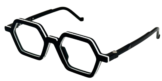 VAVA WL0094 BLACK WHITE 50 FRAME