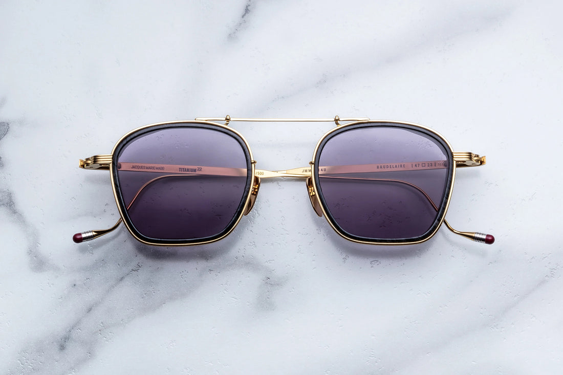 JACQUES MARIE MAGE BAUDELAIRE JMMBU14U EBONY 47 SUNGLASSES