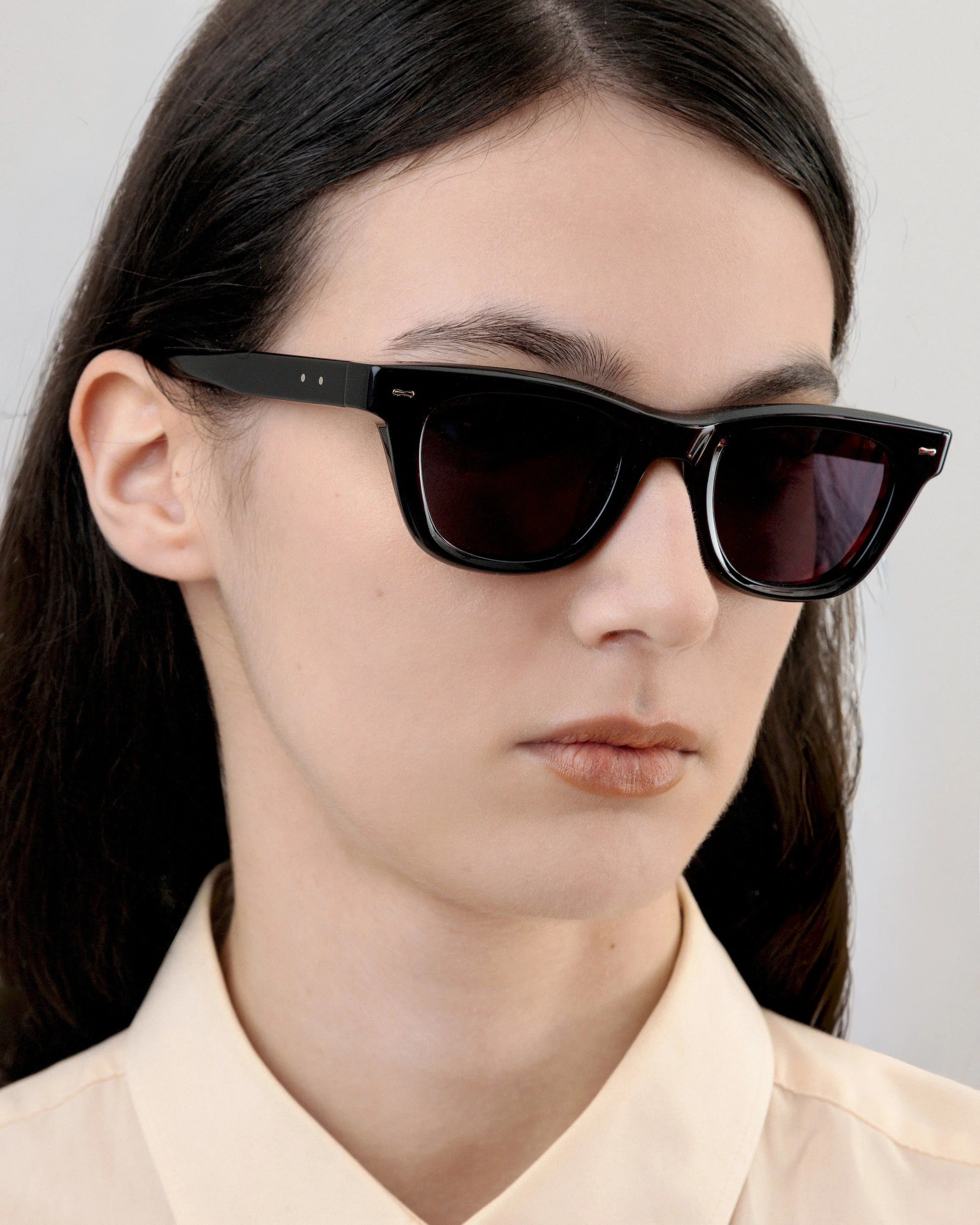 PETER AND MAY S135 RIPTIDE BLACK 48 SUNGLASSES