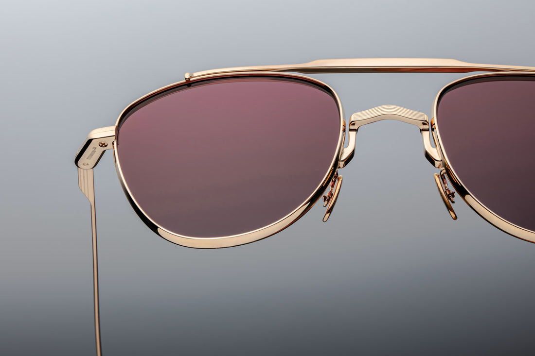 JACQUES MARIE MAGE FLYNN 373/500 JMMFY22 CHAMPAGNE 52 SUNGLASSES