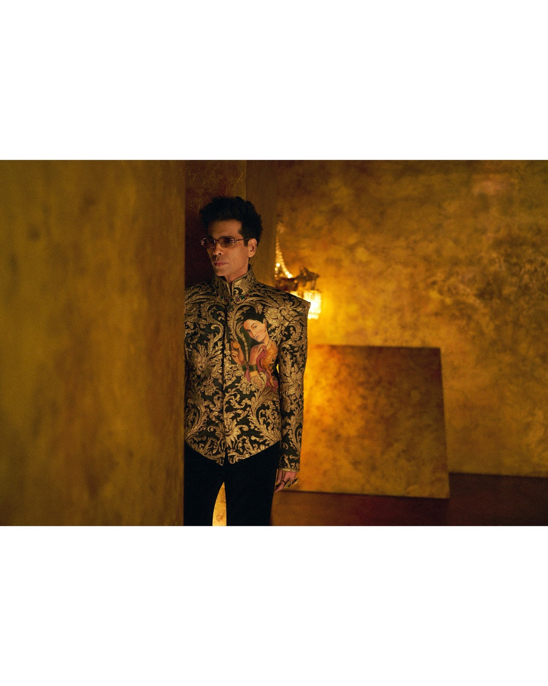 ANNA KARIN CLAW PLUME GOLD 58 SUNGLASSES