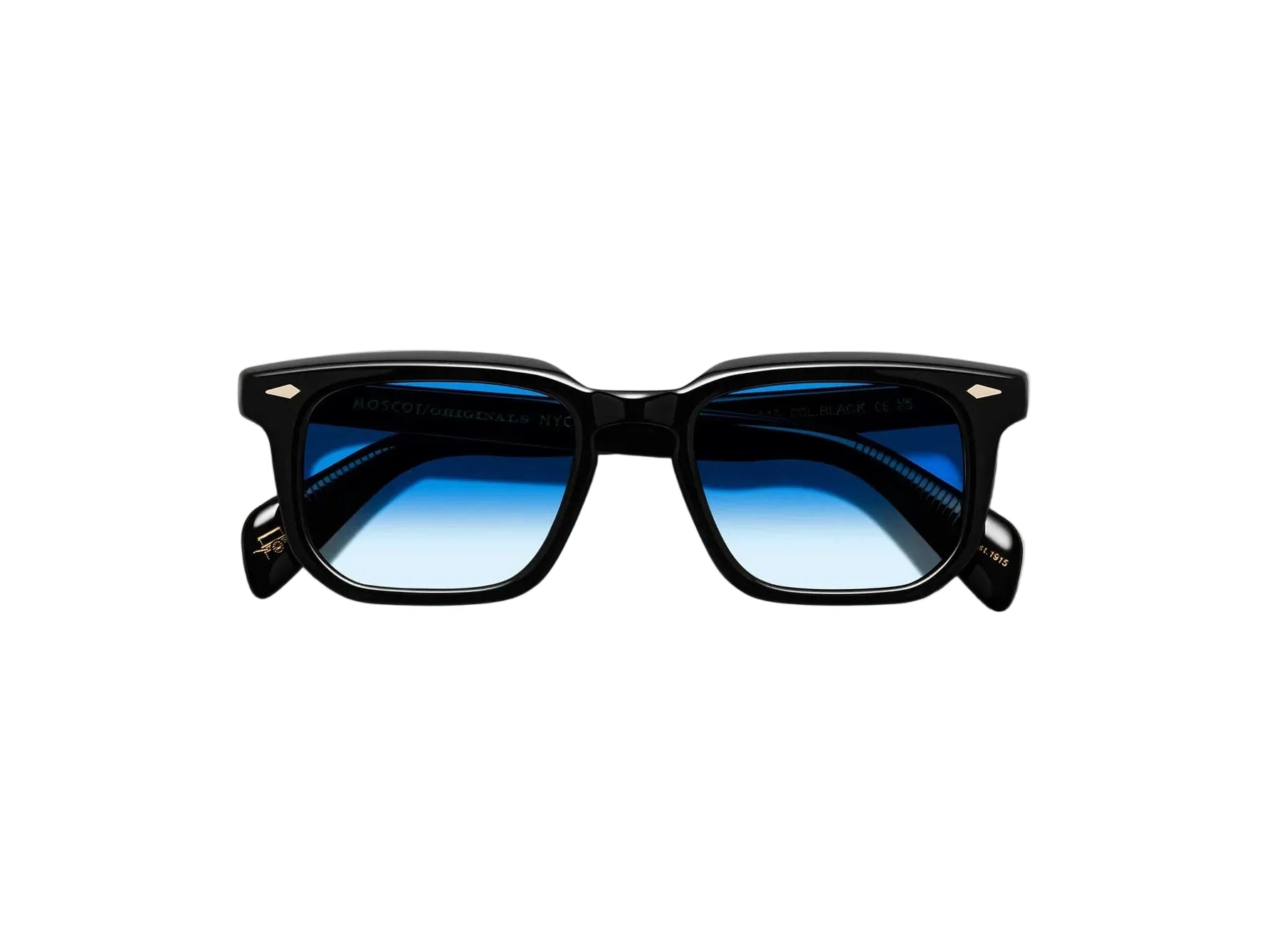 MOSCOT ZISSEL BLACK 49 SUNGLASSES