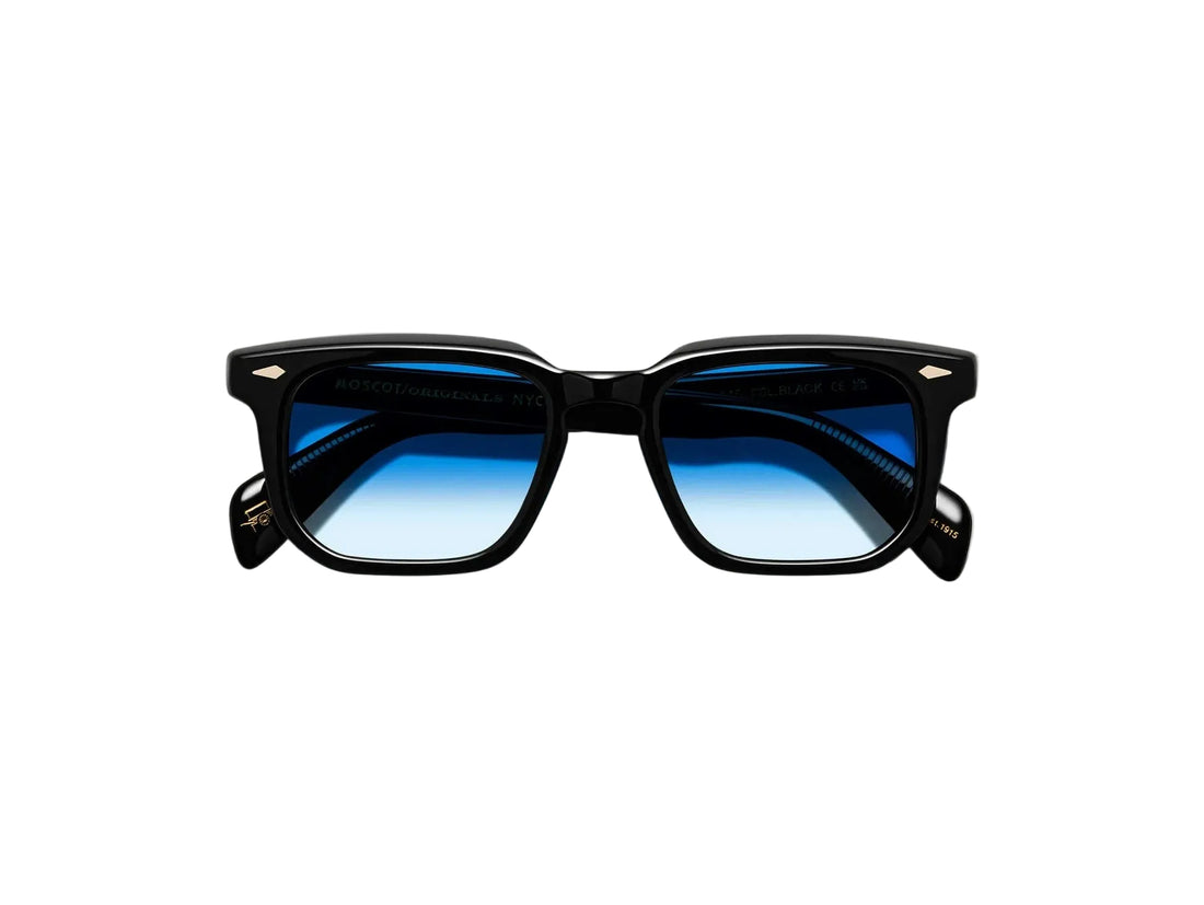 MOSCOT ZISSEL BLACK 49 SUNGLASSES