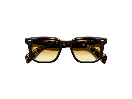 MOSCOT ZISSEL DARK BROWN/TORTOISE 49 SUNGLASSES