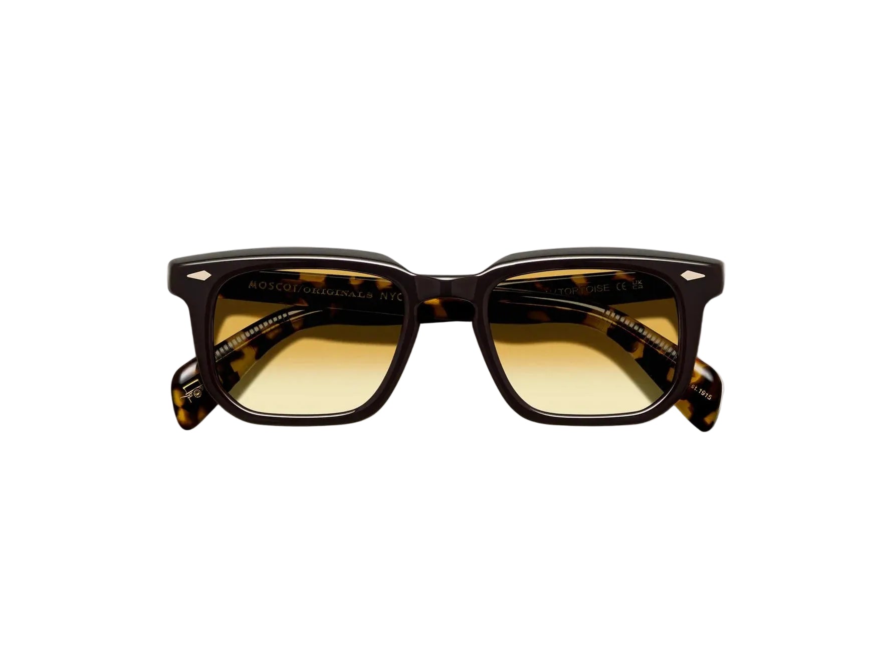 MOSCOT ZISSEL DARK BROWN/TORTOISE 49 SUNGLASSES