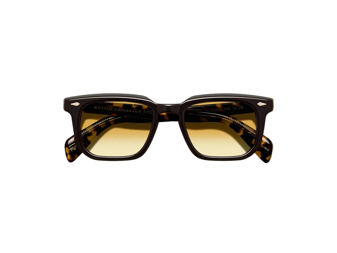 MOSCOT ZISSEL DARK BROWN/TORTOISE 49 SUNGLASSES