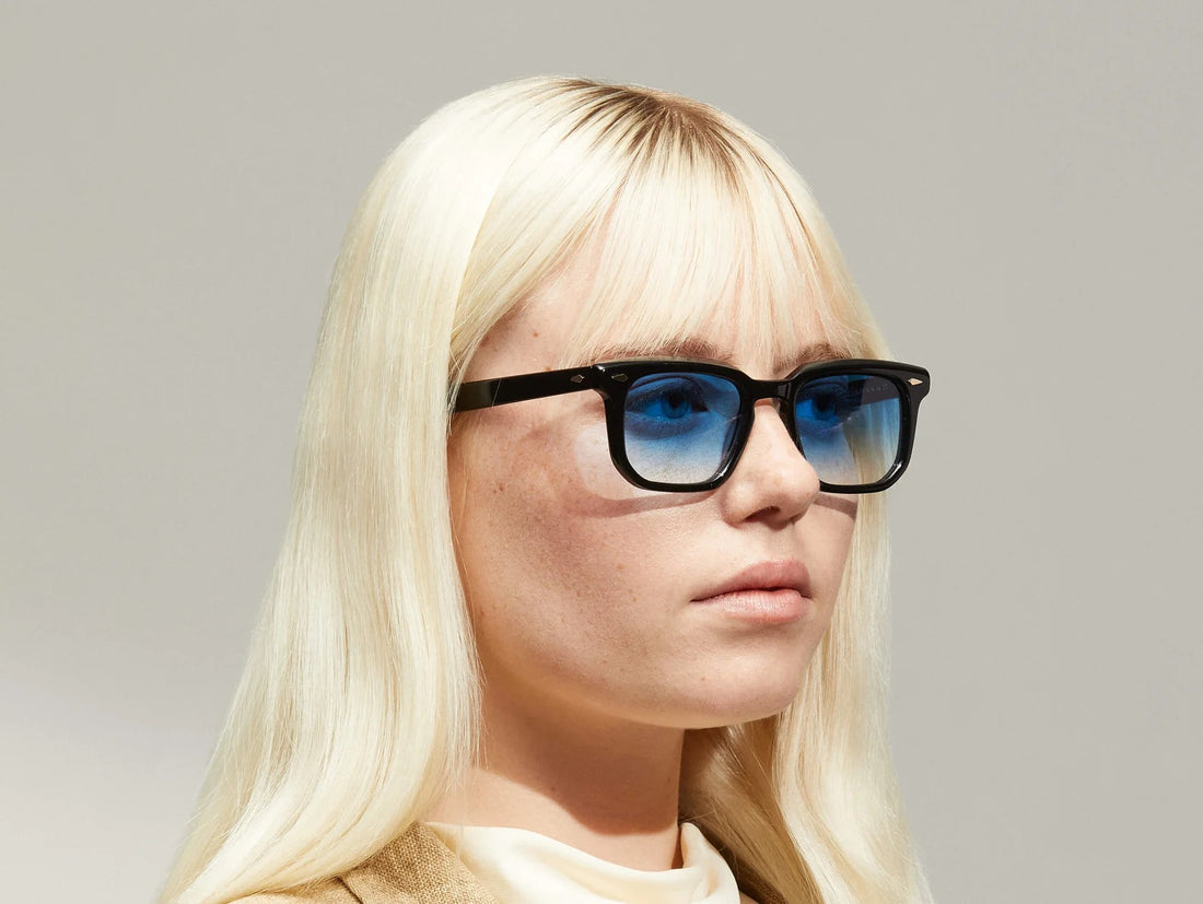 MOSCOT ZISSEL BLACK 49 SUNGLASSES