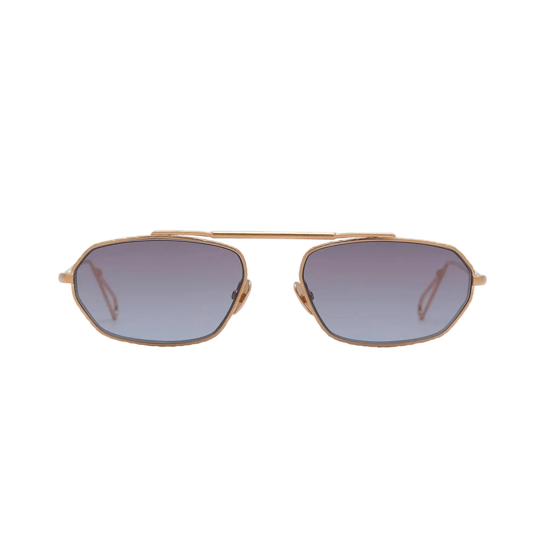 AHLEM ANJOU BRUSHED ROSE GOLD 53 SUNGLASSES