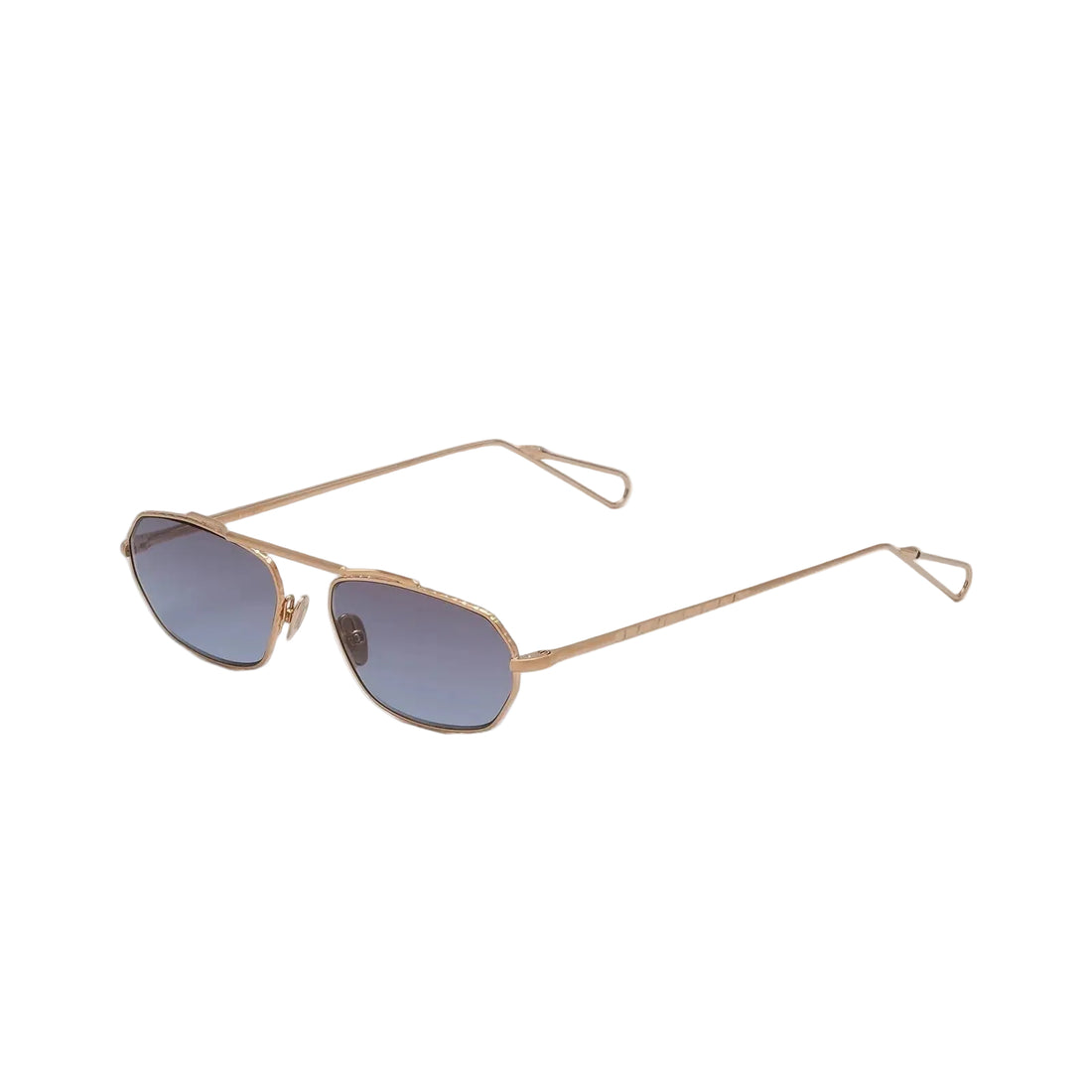 AHLEM ANJOU BRUSHED ROSE GOLD 53 SUNGLASSES