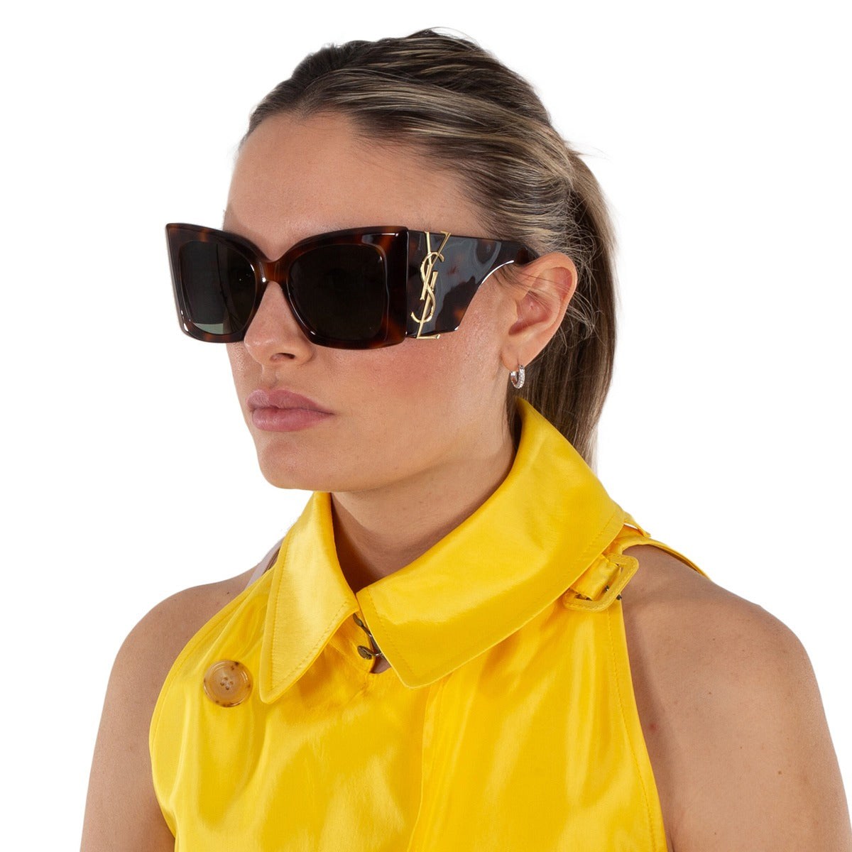 SAINT LAURENT SL M119 BLAZE CRYSTAL 002 54 SUNGLASSES