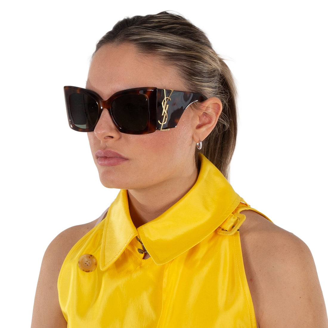 SAINT LAURENT SL M119 BLAZE CRYSTAL 002 54 SUNGLASSES